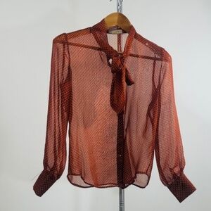 SHEER LONG SLEEVE TOP